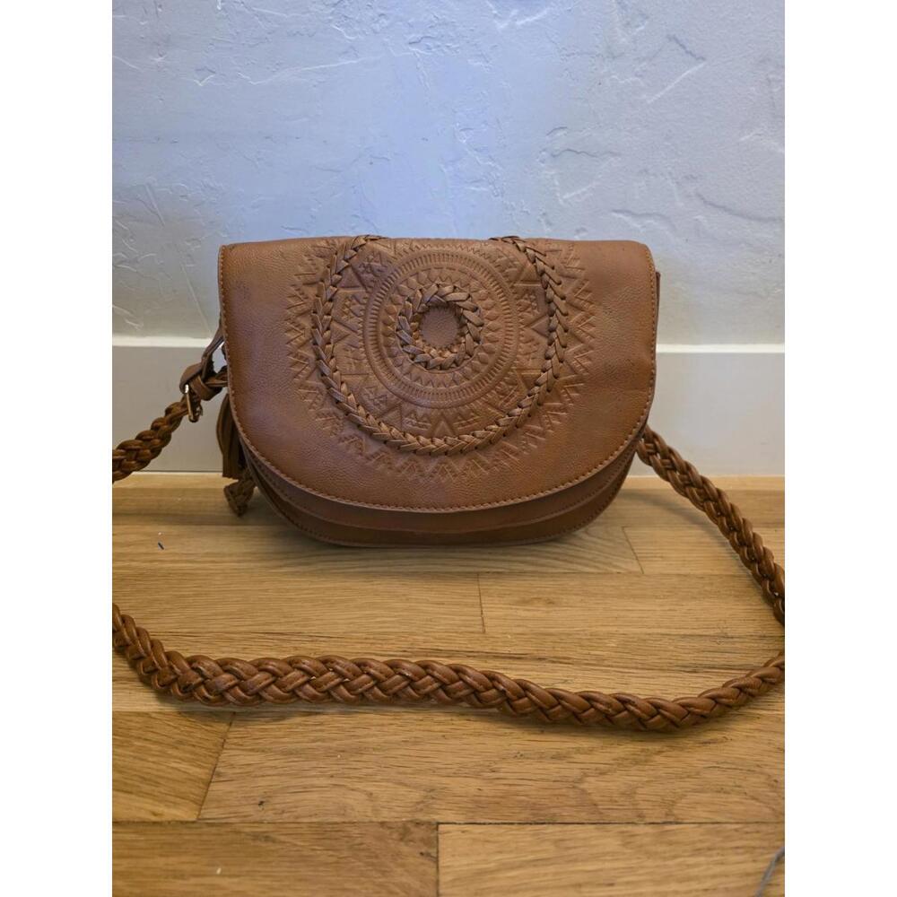 Desigual Vegan Leather Tan Boho Crossbody